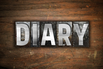 Diary Concept Metal Letterpress Type