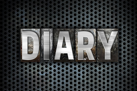 Diary Concept Metal Letterpress Type