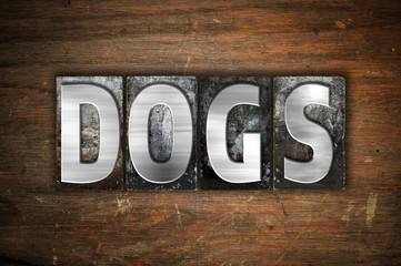 Dogs Concept Metal Letterpress Type