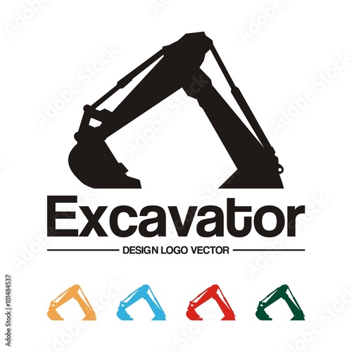 Download "Excavator Design Logo Vector" Stock image and royalty ...