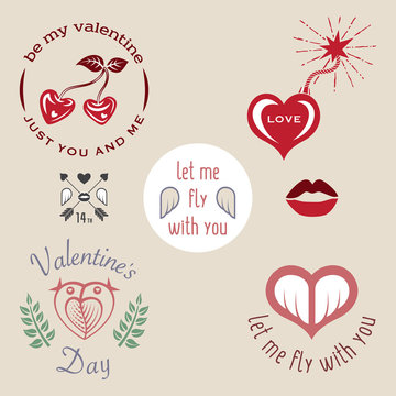 Valentine's Day emblems