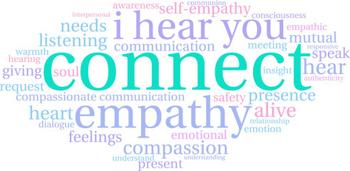 Fototapeta premium Connect Word Cloud
