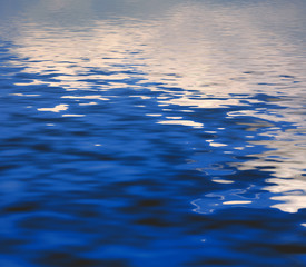 Surface Rippled of water with with reflection