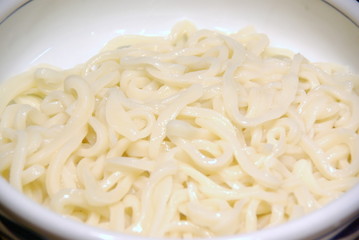 手作りのうどん うどん作り うどん踏み Japanese noodle udon making