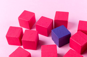 Red and blue mini blocks