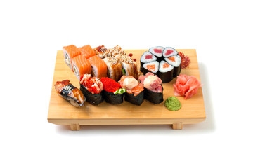 Japanese food. Sushi and rolls.