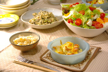 グラタン サラダ 手作り 手料理 - Home cooked gratin 
