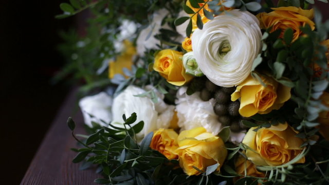 Wedding bouquet of flowers
