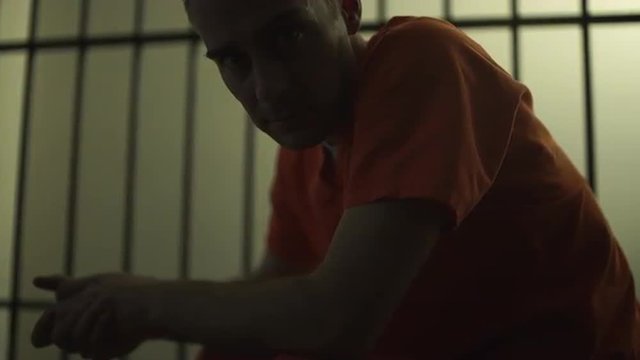 Scene inside of a jail or prison