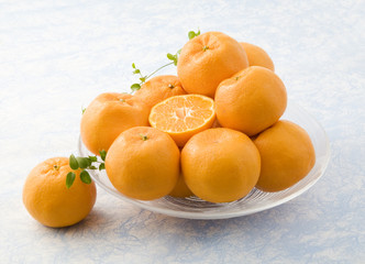 みかんの皿盛りイメージ