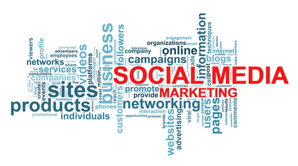 Social media marketing word tags