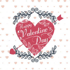 Valentine Vector Heart background design