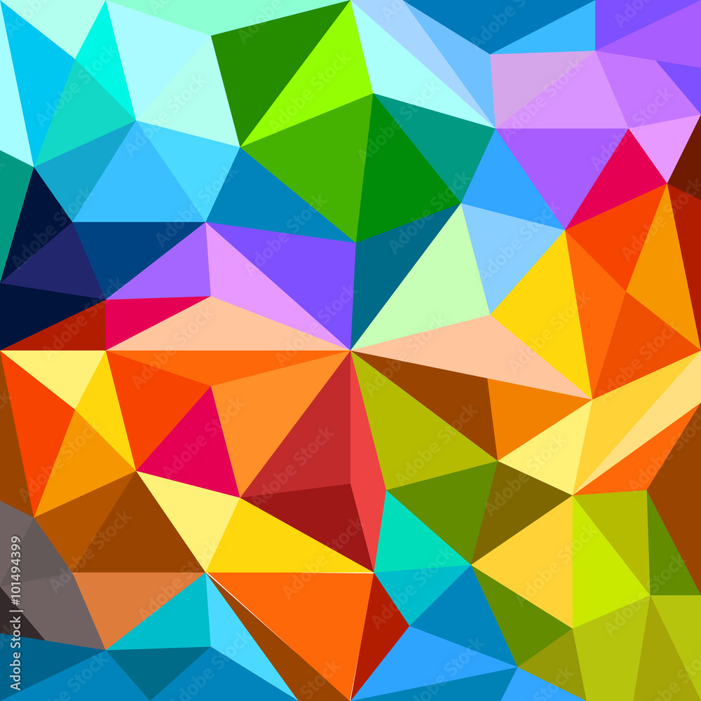 Aufkleber Abstract background of different color figures. Template for a t