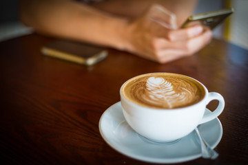 Mocha coffee cup