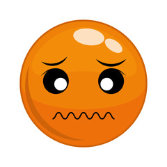 Funny cartoon face