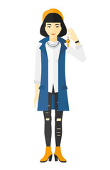 Fototapeta premium Woman holding keys.