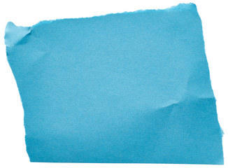 Piece of blue cardboard
