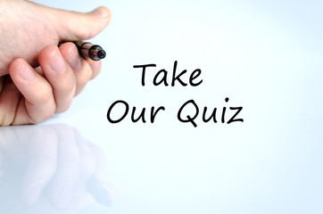 Take our quiz text concept - 101502198
