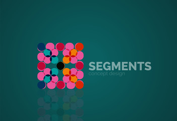 Vector outline minimal abstract geometric logo