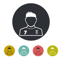 soccer player icon