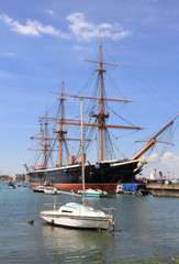 Fototapeta na wymiar beautiful Portsmouth harbour, England