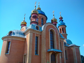 Fototapeta na wymiar new church, Ukraine