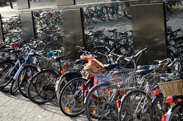 Fahrradparkplatz in Freiburg