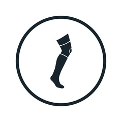 bandage on a leg icon