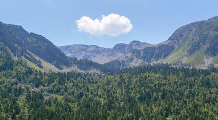 Picturesque mountain landscape.