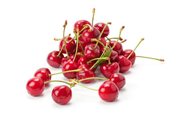 Obraz na płótnie Canvas juicy ripe sweet cherry