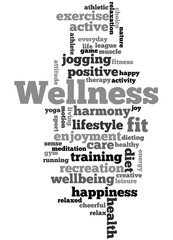 Wellness, word cloud concept 7