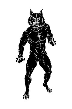 recommend clip art: Angry wolf logo