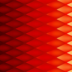 Fototapeta na wymiar Retro background, pattern rhombs, mesh gradient, transition from light to dark, vector background, red version