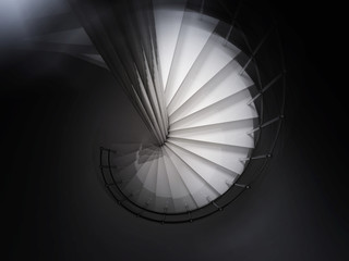 spiral stair 3D rendering