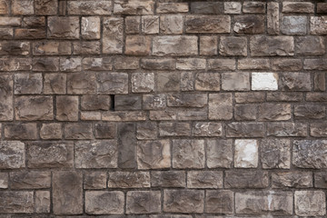 Rough bossage stone masonry. Background texture
