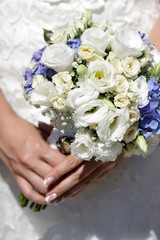 Fresh wedding bouquet