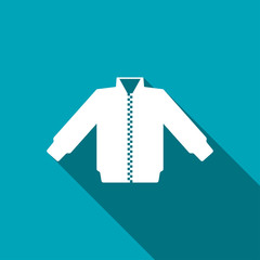 casual jacket vector icon