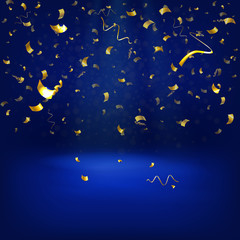 Obraz na płótnie Canvas Confetti decoration Gold 1