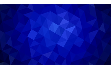 Obraz premium Dark blue polygonal design pattern, which consist of triangles and gradient in origami style.