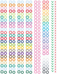Pretty cute printable stickers checklist for planners,scrapbooking,journaling,notebooks,work,school,editable.