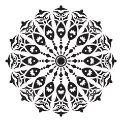 Black and white circular pattern