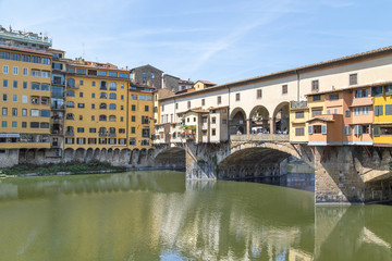 View of the Ponte Vecchio in Florence. Italy, Summer 2015