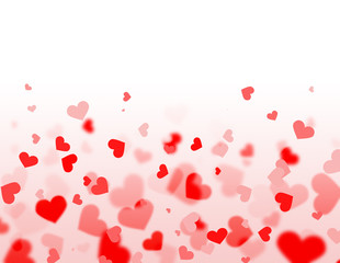 red and pink hearts 