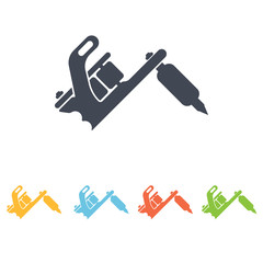 Tattoo machine icon