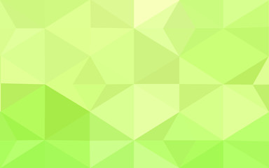 Fototapeta premium Multicolor green, yellow, orange polygonal design pattern, which consist of triangles and gradient in origami style.
