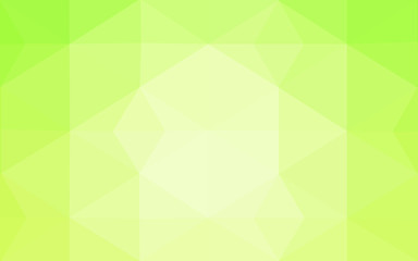 Fototapeta premium Multicolor green, yellow, orange polygonal design pattern, which consist of triangles and gradient in origami style.