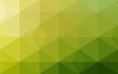Obraz na płótnie Canvas Multicolor green, yellow, orange polygonal design pattern, which consist of triangles and gradient in origami style.
