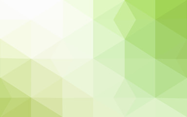 Fototapeta premium Multicolor green, yellow, orange polygonal design pattern, which consist of triangles and gradient in origami style.