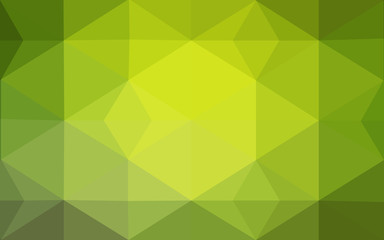 Obraz premium Multicolor green, yellow, orange polygonal design pattern, which consist of triangles and gradient in origami style.