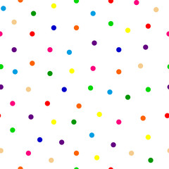 seamless background of multicolored confetti round